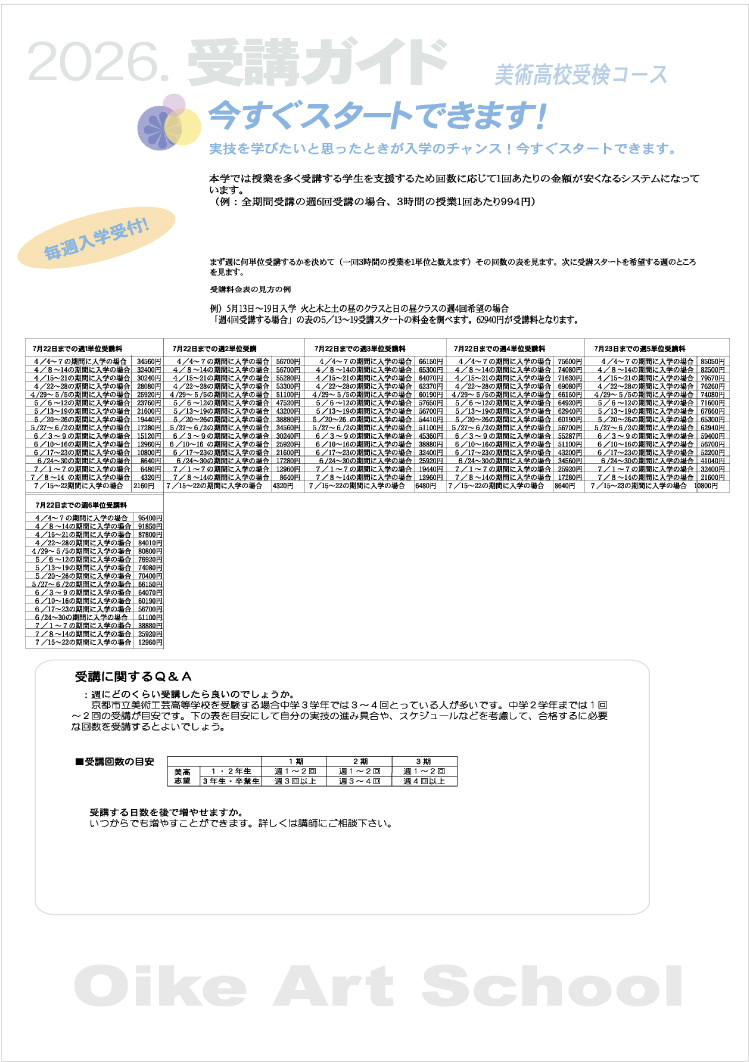 案内要項（裏面）