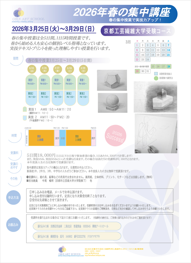 案内要項（表面）
